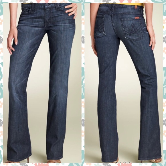 7 For All Mankind Denim - 7 For All Mankind A Pocket Flare Leg Jeans